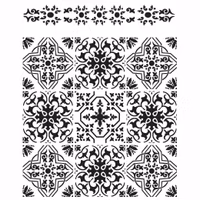 DBP Belles & Whistles - 4 st Schabloner ca 18 x 23cm - Sonoma Art Tiles