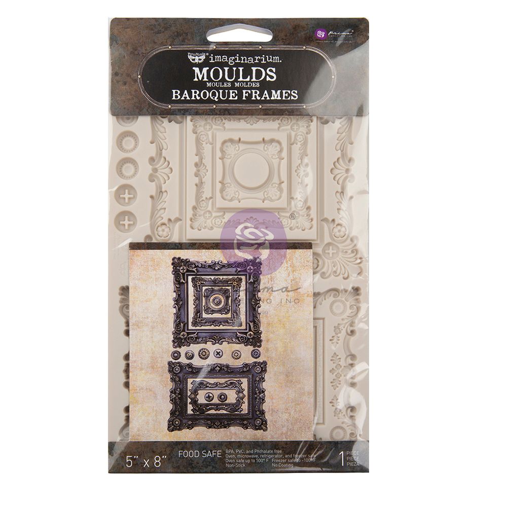 SILIKONFORM - Finnabair - Imaginarum Mould - Steampunk - Mixed Media - Baroque Frames