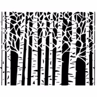 DBP Belles & Whistles - Schablon ca 46 x 36cm - Birchwood