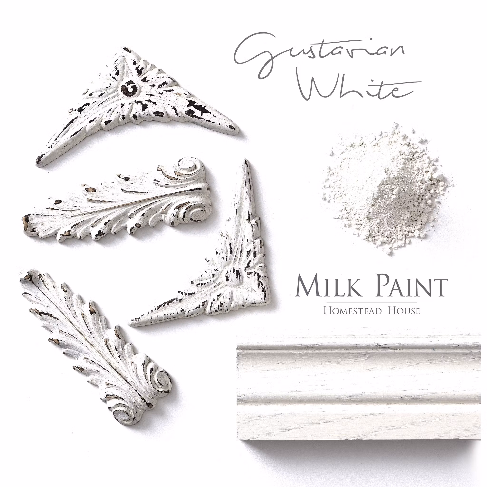 GUSTAVIAN WHITE - Homestead House - Milk Paint - Kaseinfärg - Mjölkfärg