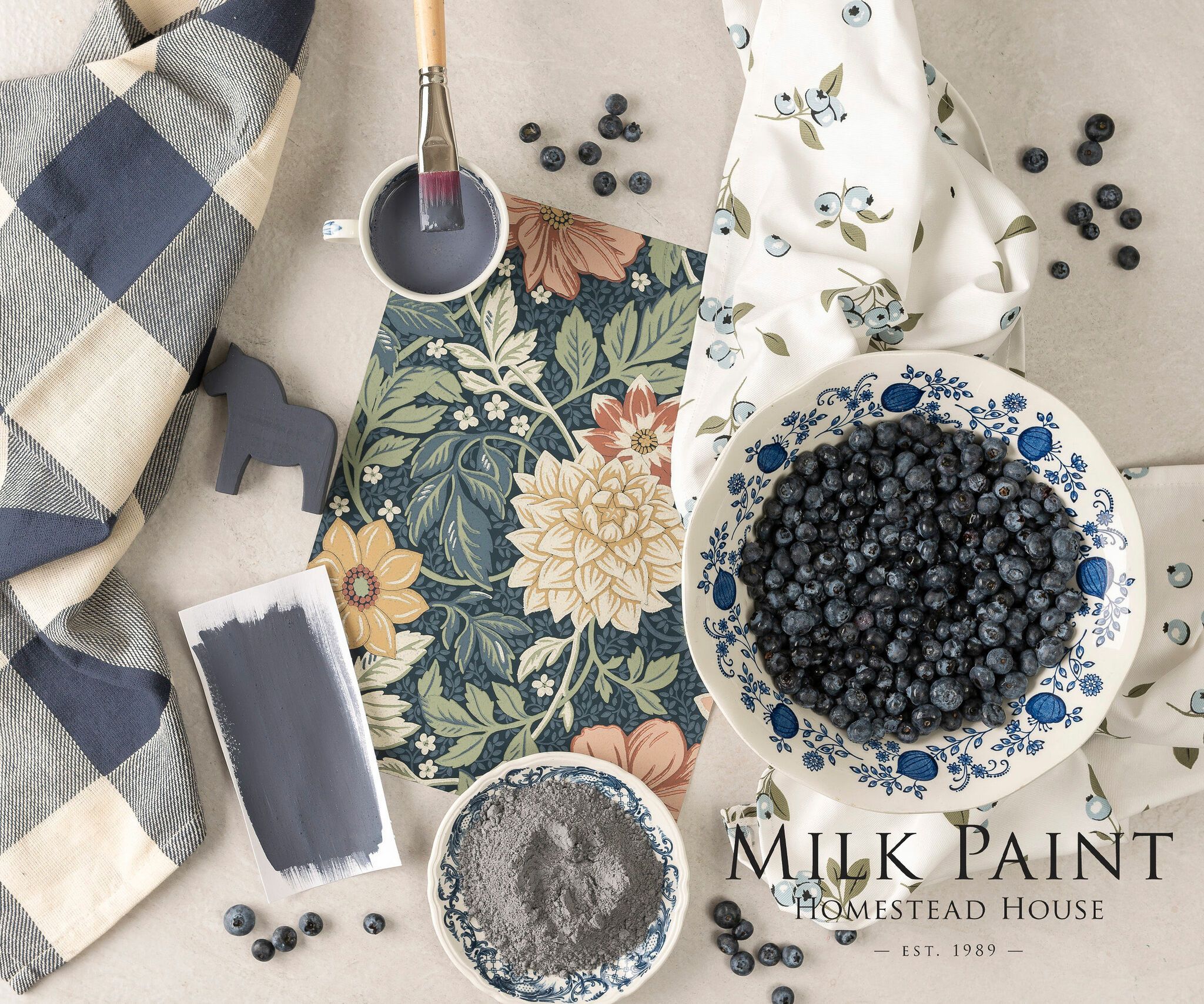 KURBITS INDIGO - Homestead House - Milk Paint - Kaseinfärg - Mjölkfärg