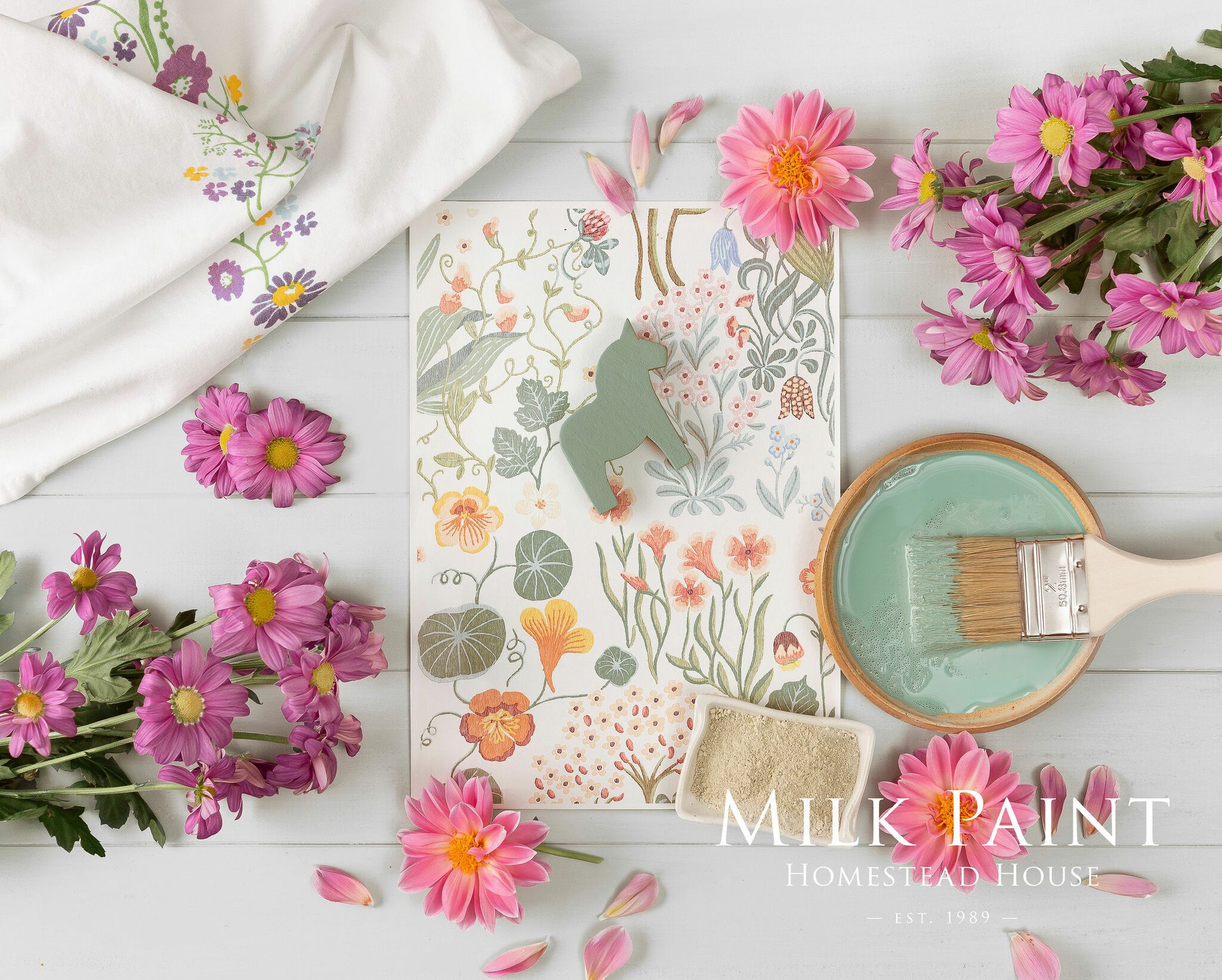 STOCKHOLMS GREEN - Homestead House - Milk Paint - Kaseinfärg - Mjölkfärg