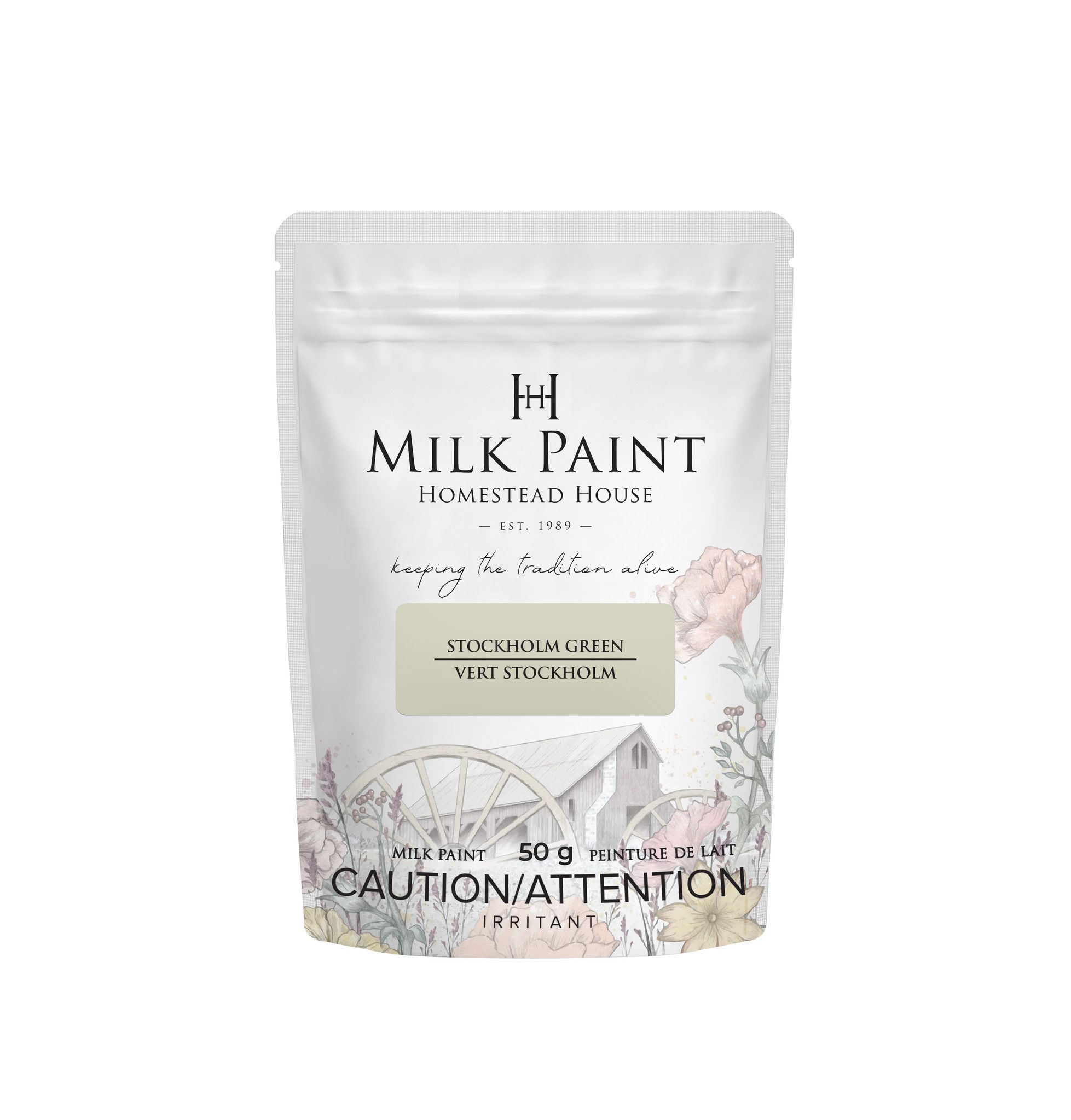 STOCKHOLMS GREEN - Homestead House - Milk Paint - Kaseinfärg - Mjölkfärg