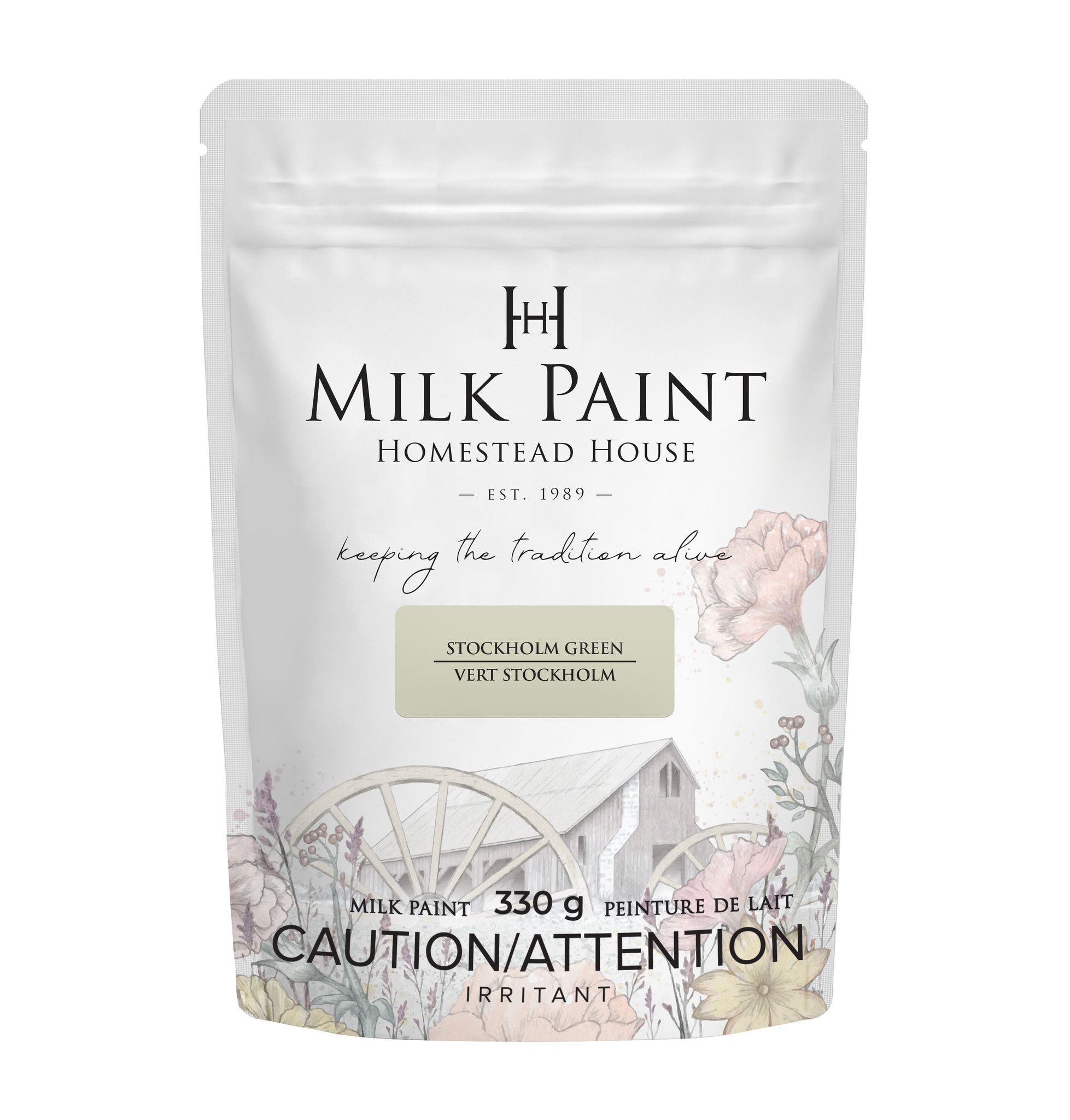 STOCKHOLMS GREEN - Homestead House - Milk Paint - Kaseinfärg - Mjölkfärg