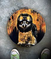 MINT - A1 Decoupagepapper (ca 59x84cm) - OWL