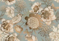 MINT - A3 Decoupagepapper (ca 30x42cm) - FOIL BIRD