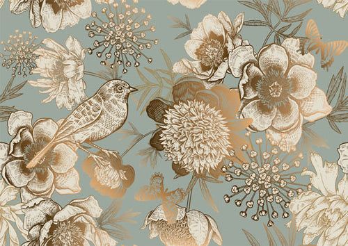 Mint By Michelle FOIL BIRD - A1 Decoupage Paper