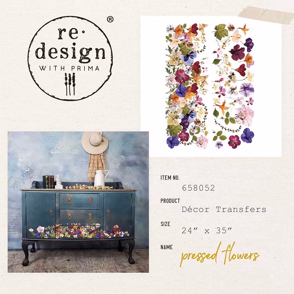 Transfermotiv - Re Design Décor Transfers - Pressed Flowers