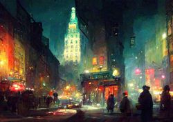 MINT - A3 Decoupagepapper (ca 30x42cm) - NEW YORK