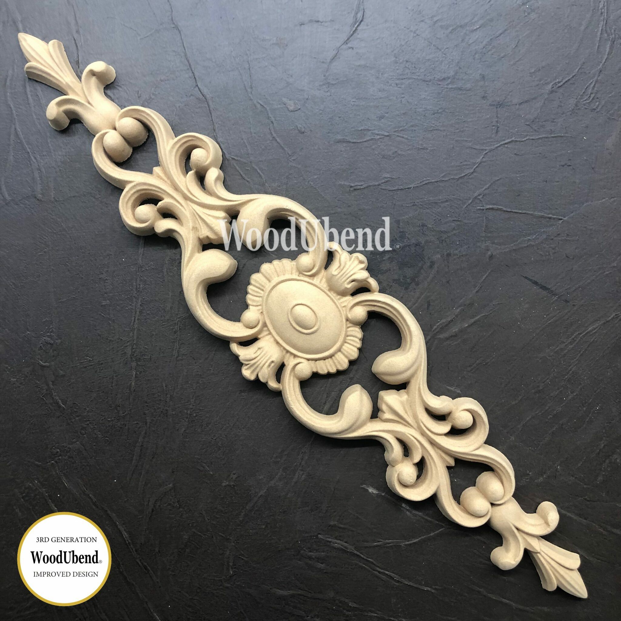FLEXIBLA  ORNAMENT - WoodUbend - Pediments - WUB1381 (2-pack)