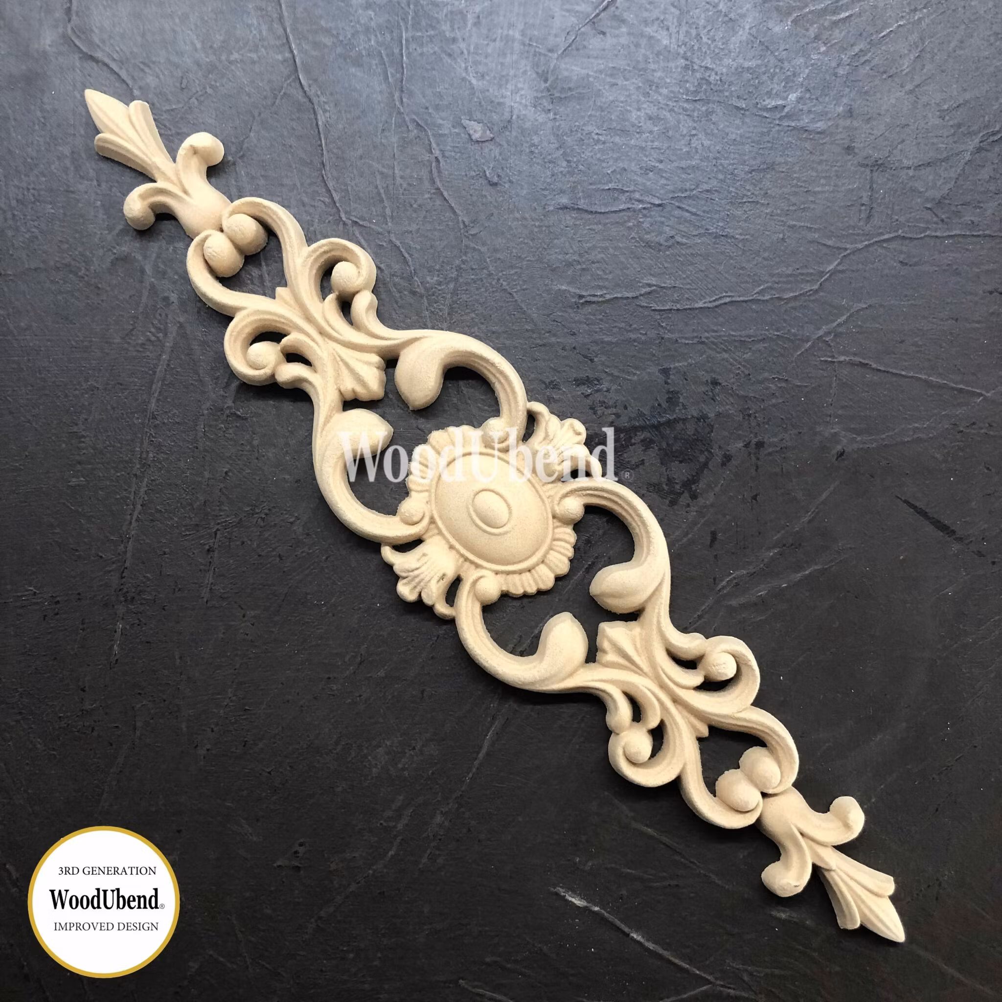 FLEXIBLA ORNAMENT - WoodUbend - Pediments (M) 7.5×34 cm WUB1374