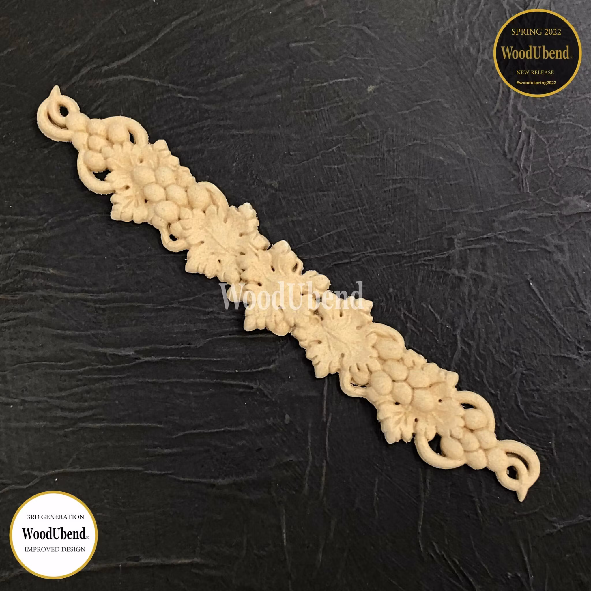 FLEXIBLA ORNAMENT - WoodUbend - Wine & Grapes - WUB6110 (2-pack)