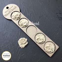 WoodUbend® Small Roses Ø 3.5cm WUB0342.N (5-pack)