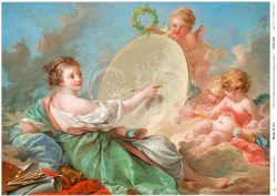 Posh Chalk® MUSE OF ART - A1 Deluxe Decoupage Paper ca  59x84cm