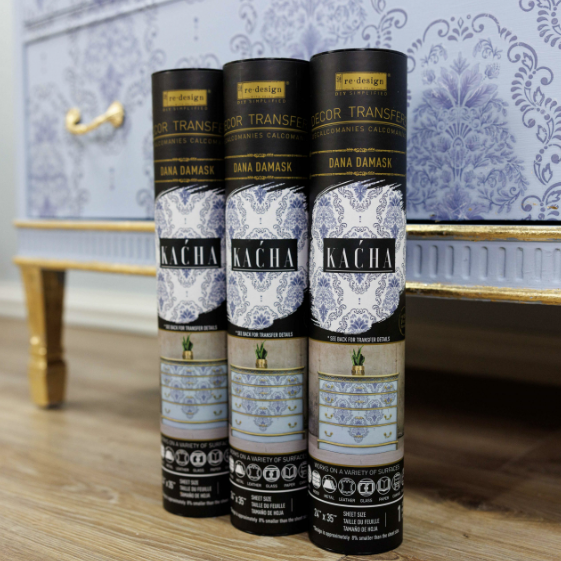 Transfermotiv - Re Design Décor Transfer - Dana Damask - Photo Credit: @Kaćha Furniture
