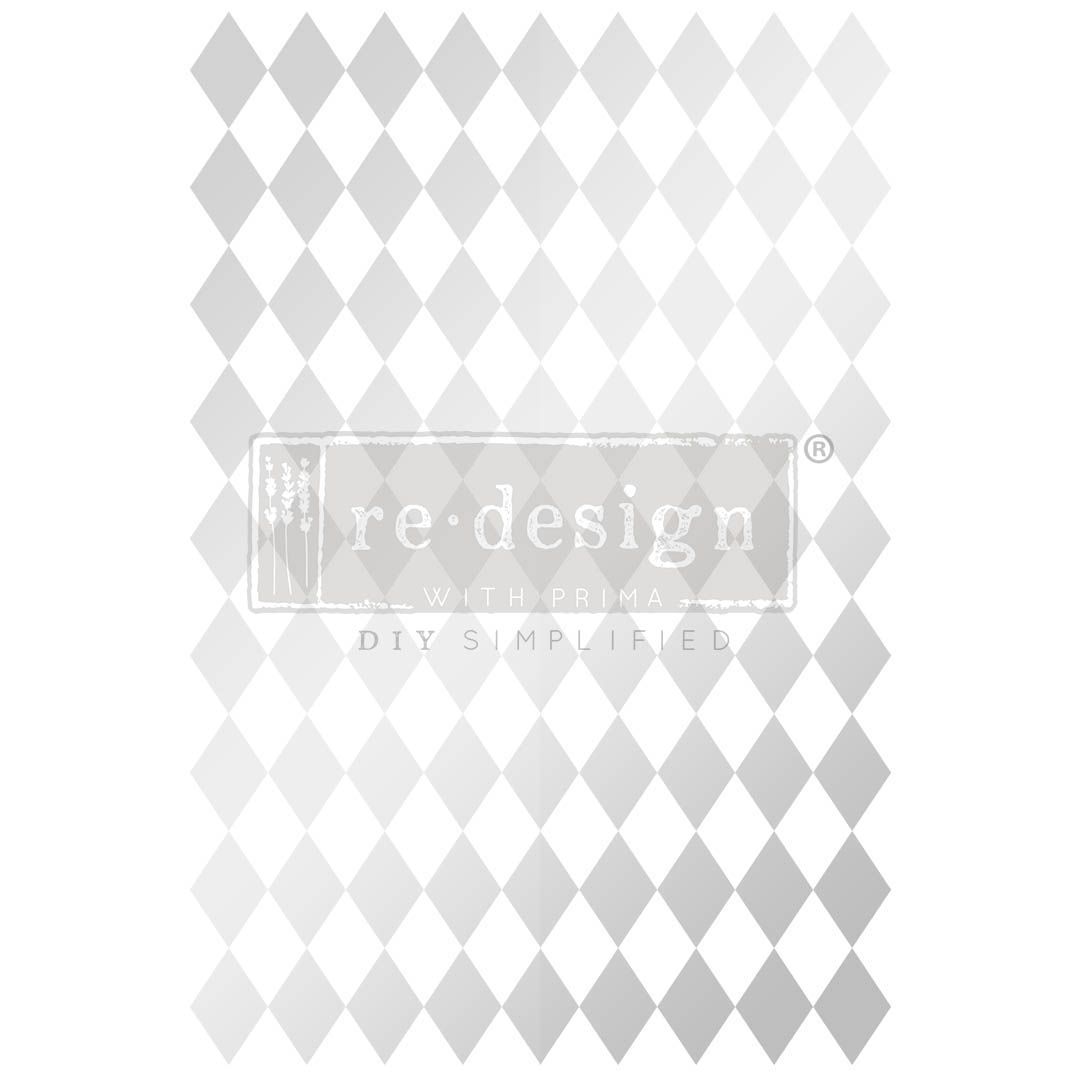 Transfermotiv - Re Design Décor Transfer - Silver Harlequin