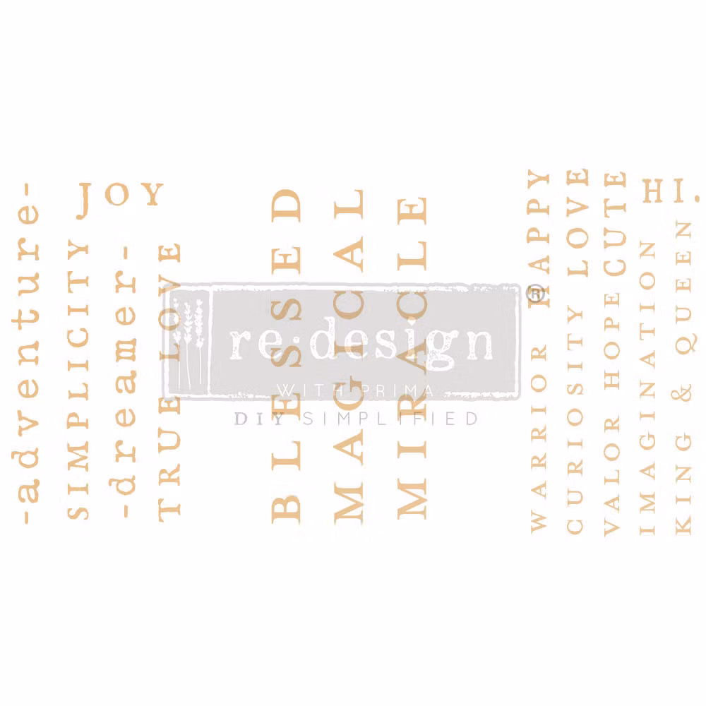 Transfermotiv - Re Design Décor Transfer - Powerful Words