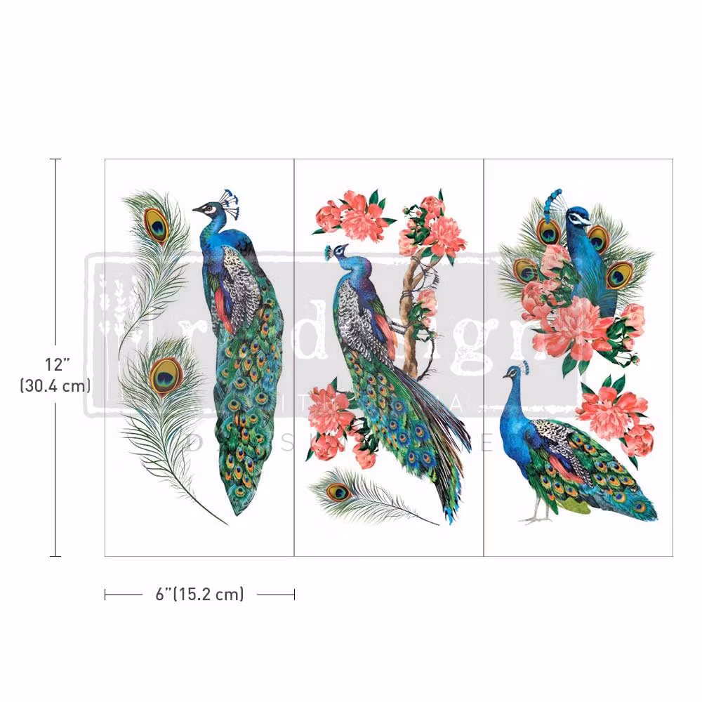 Transfermotiv - Re Design Décor Transfer - Royal Peacock