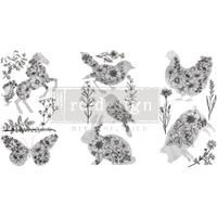 ReDesign Décor Transfers® - Scribbled Animals LITEN 30x46cm