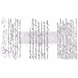 ReDesign Décor Transfers® - Secret Letter (black) LITEN 30x46cm