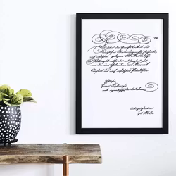 ReDesign Décor Transfers® - Secret Letter (black) LITEN 30x46cm