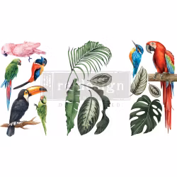 ReDesign Décor Transfers® - Tropical Birds LITEN 30x46cm