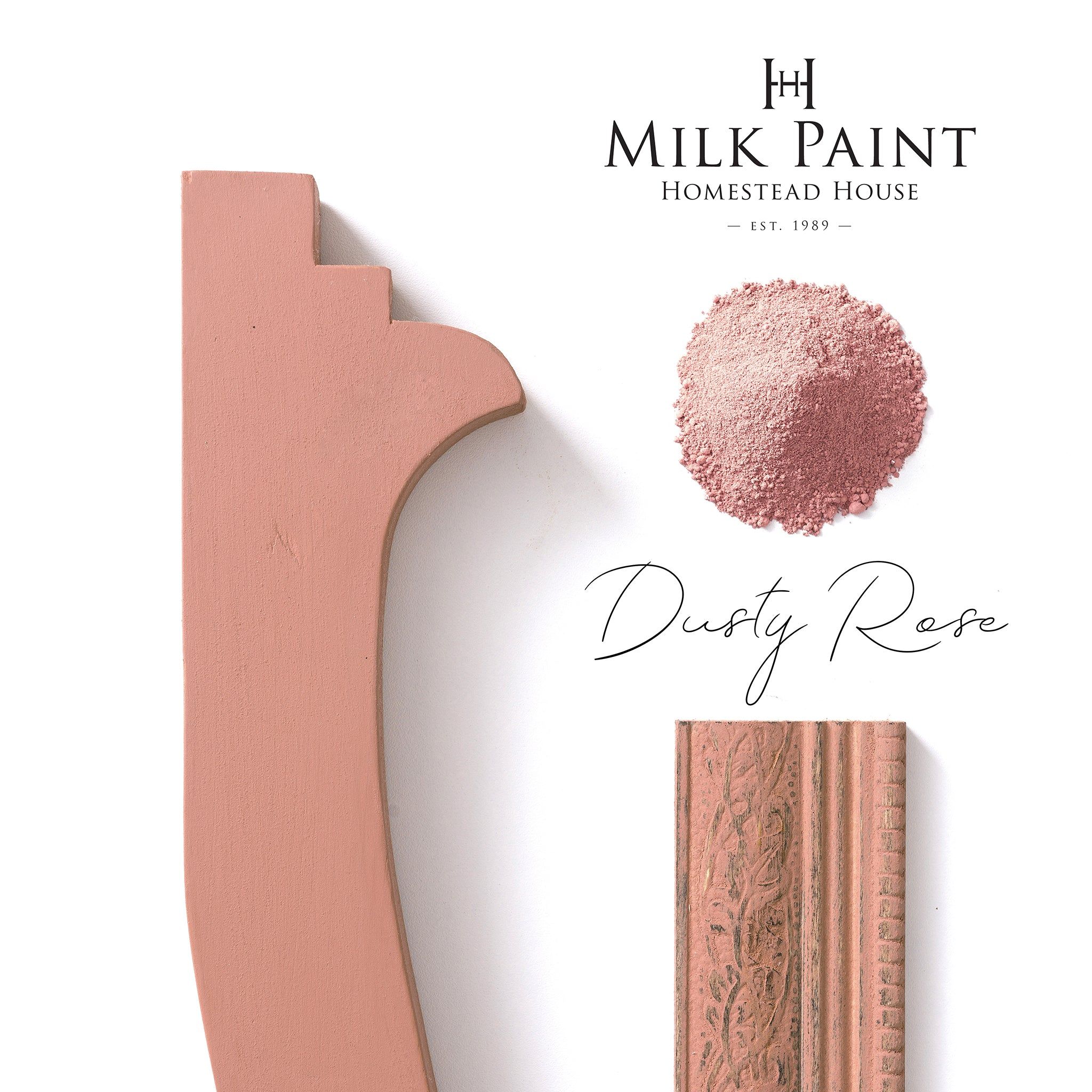 DUSTY ROSE - Homestead House - Milk Paint - Kaseinfärg - Mjölkfärg