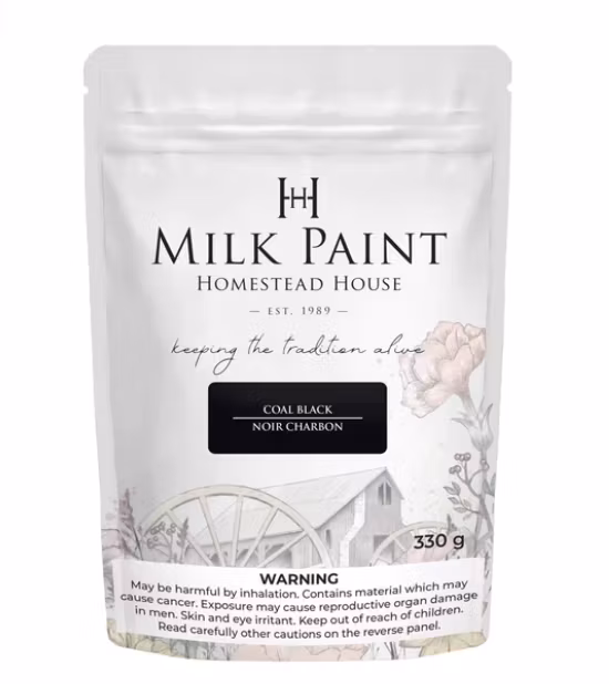 COAL BLACK - Homestead House - Milk Paint - Kaseinfärg - Mjölkfärg