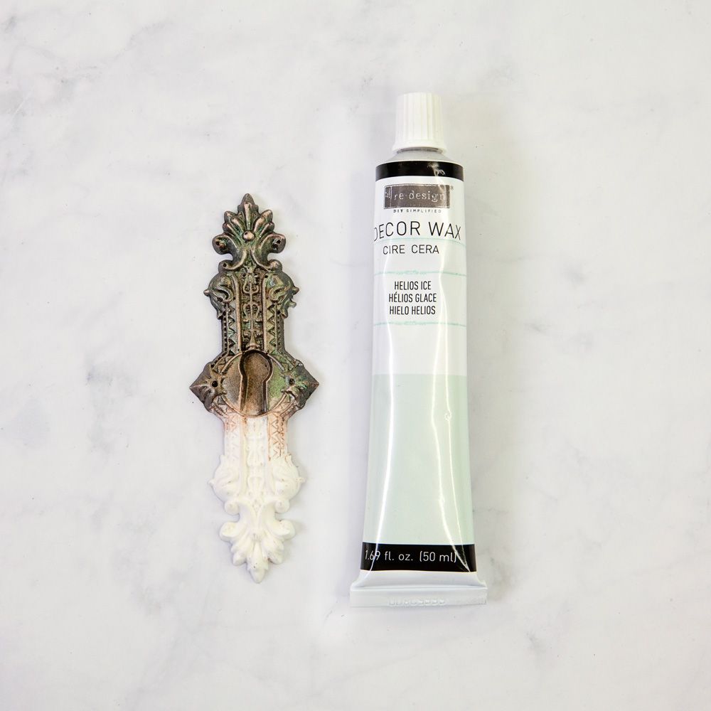 Re Design Decor Wax - Metallisk Vaxpasta HELIOS ICE (grön) 50ml