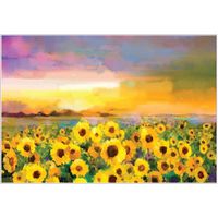 Belles and Whistles Rice Papers - Sunflower Sunset - A1 ca 59x84cm