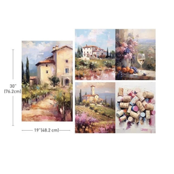 Re Design Tissue Paper PACK - Romantic Getaway - 3st Ark á 48x76cm