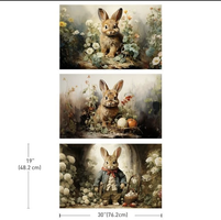 Re Design Tissue Paper PACK - Dreamy Bunnies - 3st Ark á 48x76cm