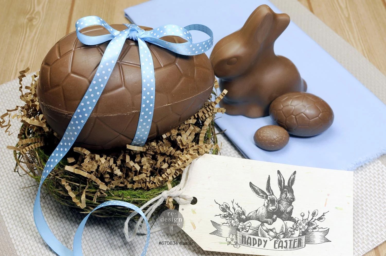 Re Design Dekorstämpel - Easter ca 21x28cm
