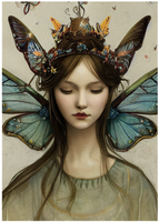 MINT - A3 Decoupagepapper (ca 30x42cm) - FAIRY PRINCESS