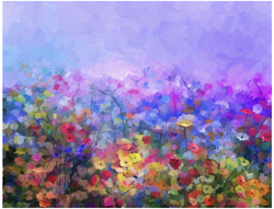 MINT - A3 Decoupagepapper (ca 30x42cm) - FIELD OF MAUVE