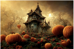 MINT - A3 Decoupagepapper (ca 30x42cm) - HAUNTED HOUSE 2