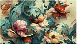 MINT - A3 Decoupagepapper (ca 30x42cm) - WAVE OF FLORALS