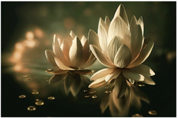 MINT - A3 Decoupagepapper (ca 30x42cm) - WATER LILY