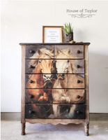 MINT - A3 Decoupagepapper (ca 30x42cm) - MAJESTIC HORSES