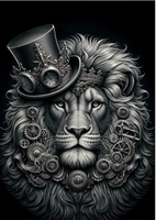 MINT - A3 Decoupagepapper (ca 30x42cm) - LEONARDO LION