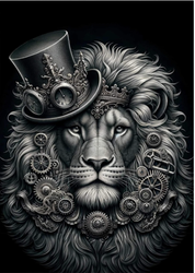 MINT - A3 Decoupagepapper (ca 30x42cm) - LEONARDO LION
