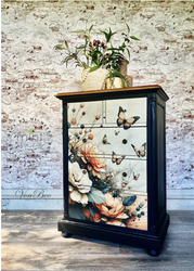MINT - A3 Decoupagepapper (ca 30x42cm) - PEACH OASIS