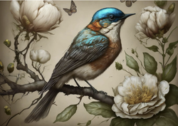 MINT - A3 Decoupagepapper (ca 30x42cm) - SWEEET BIRD