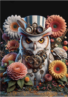 MINT - A3 Decoupagepapper (ca 30x42cm) - OLIVER OWL