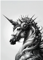 MINT - A3 Decoupagepapper (ca 30x42cm) - ULYSSES UNICORN