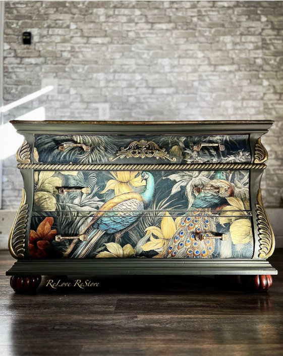 DECOUPAGE - MINT - Decoupagepapper - PEACOCK PAIR