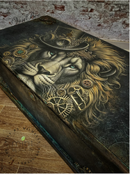 MINT - A1 Decoupagepapper (ca 59x84cm) - LEONARDO LION