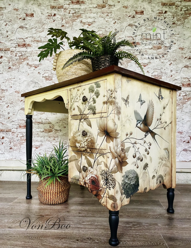 DECOUPAGE - MINT - Decoupagepapper - PALE BLOSSOM