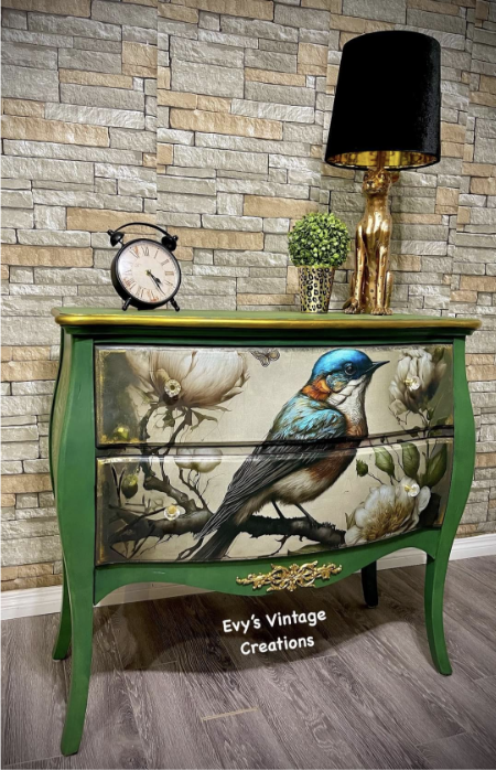 DECOUPAGE - MINT - Decoupagepapper - SWEET BIRD In Blue