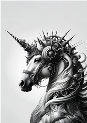 MINT - A1 Decoupagepapper (ca 59x84cm) - ULYSSES UNICORN